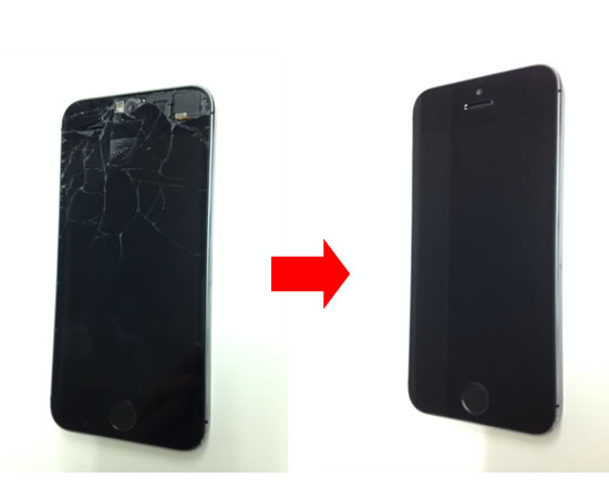 iphone5sの修理新宿